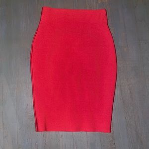 Red Pencil skirt